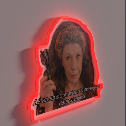 An Emotion Wizard I Sense Your Defensiveness Rgb Led Neon Sign - Shineneon