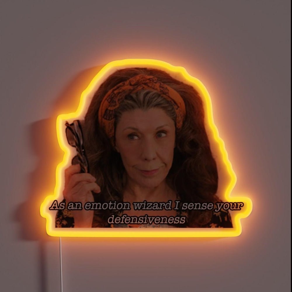 An Emotion Wizard I Sense Your Defensiveness Rgb Led Neon Sign - Shineneon