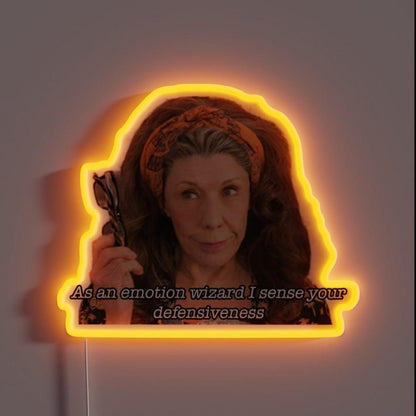 An Emotion Wizard I Sense Your Defensiveness Rgb Led Neon Sign - Shineneon