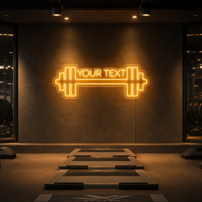 An Empty Gym With Rows LED Neon Sign - Shineneon