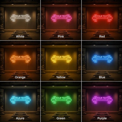An Empty Gym With Rows LED Neon Sign - Shineneon