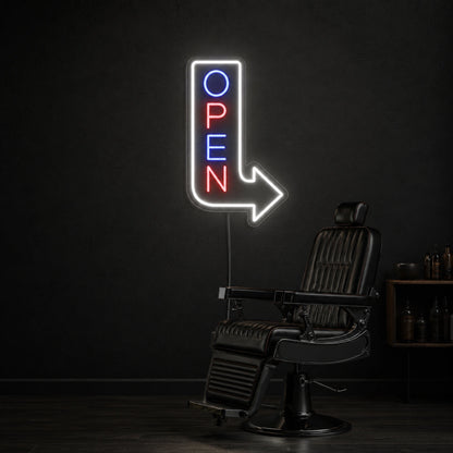 An Office Chair Sitting In LED Neon Sign - 01 Original Product Image