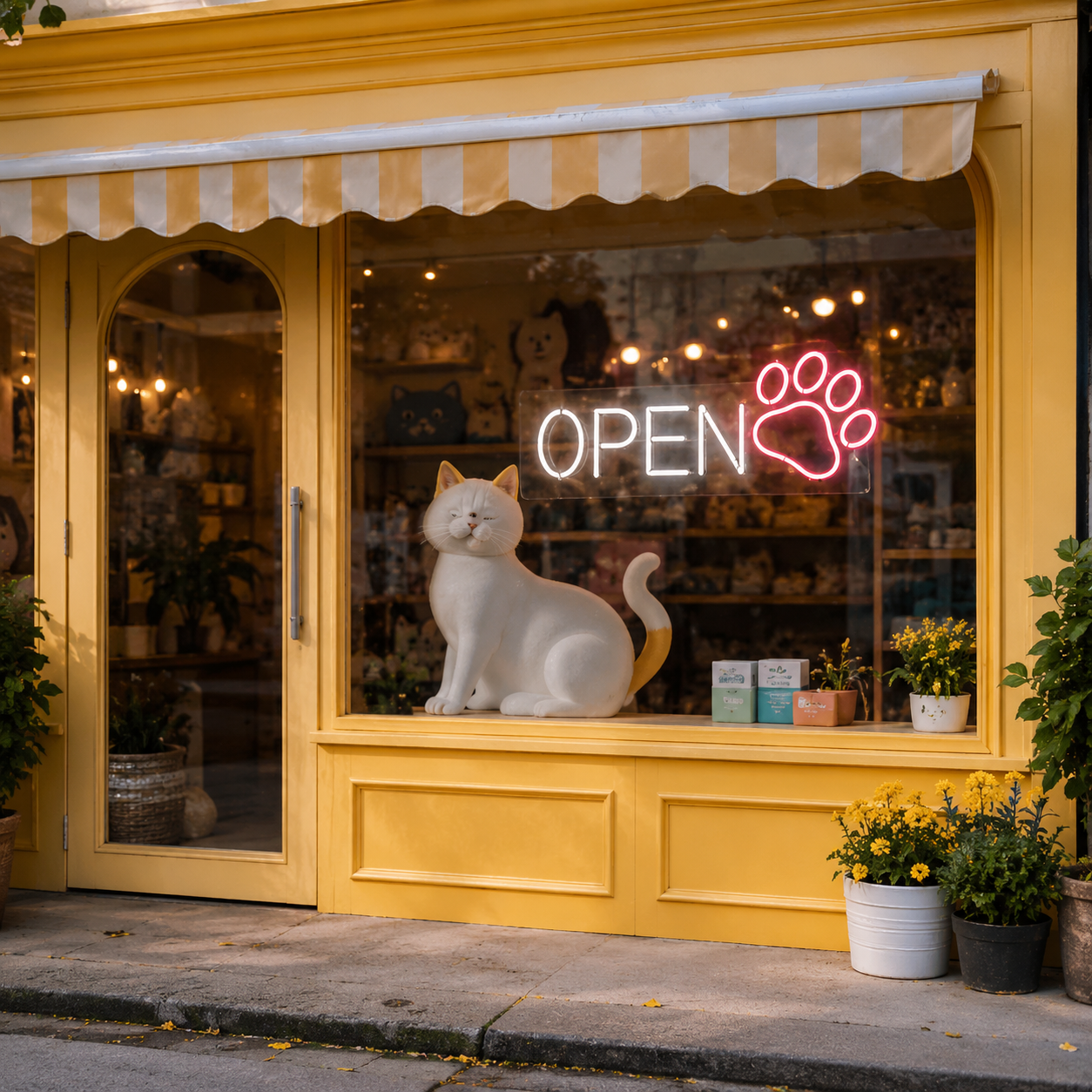 An Open With A LED Neon Sign - 02 High-Converting Product Image