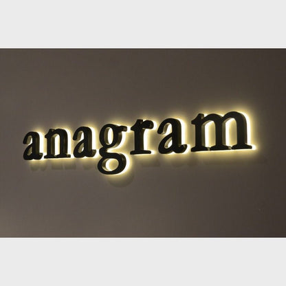 Anagram 3D Backlit Channel Letters Led Light Sign - Shineneon