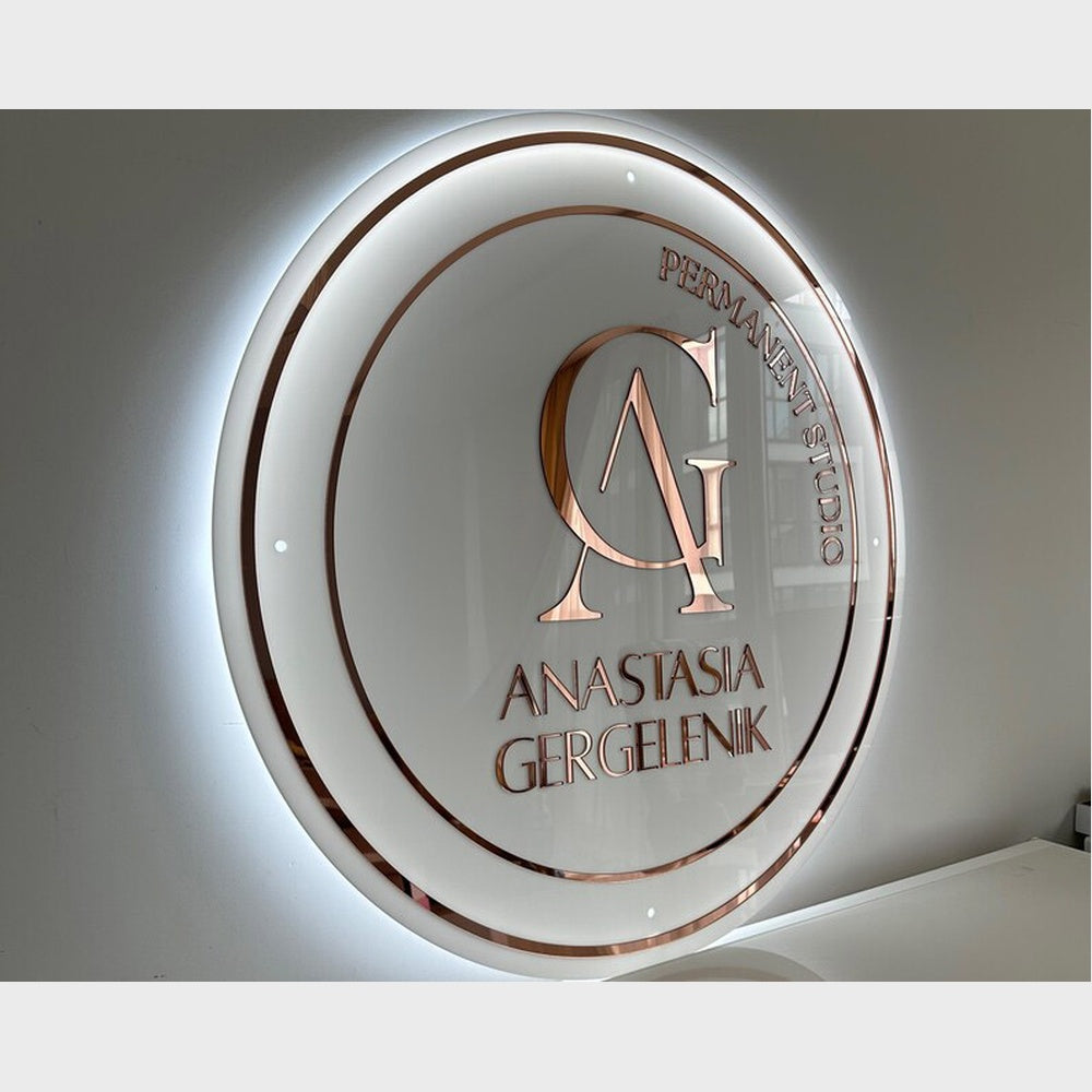 Anastasia Permanent Studio Acrylic Business Logo Sign