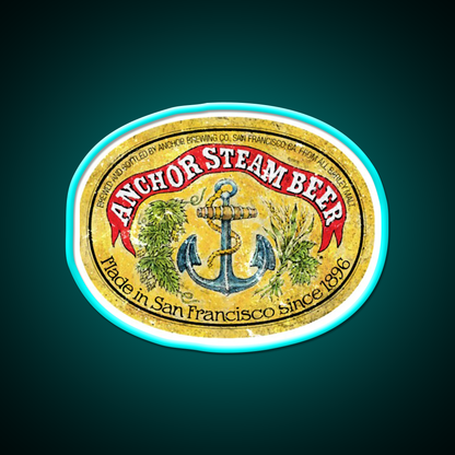 Anchor Steam Beer Bar Decor Led Neon Sign Rgb Color - Size and dimension reference