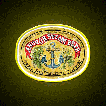 Anchor Steam Beer Bar Decor Led Neon Sign Rgb Color - Custom LED neon sign front view