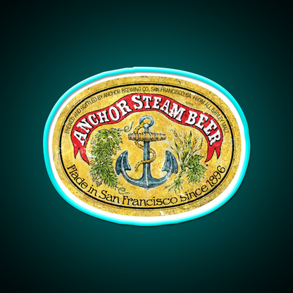 Anchor Steam Beer Classic Beer Bar Decor Led Neon Sign Rgb Color - Size and dimension reference