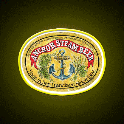 Anchor Steam Beer Classic Beer Bar Decor Led Neon Sign Rgb Color - Custom LED neon sign front view