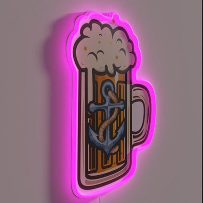 Anchor Steam Beer Pint Rgb Led Neon Sign Bar Wall Art - Shineneon