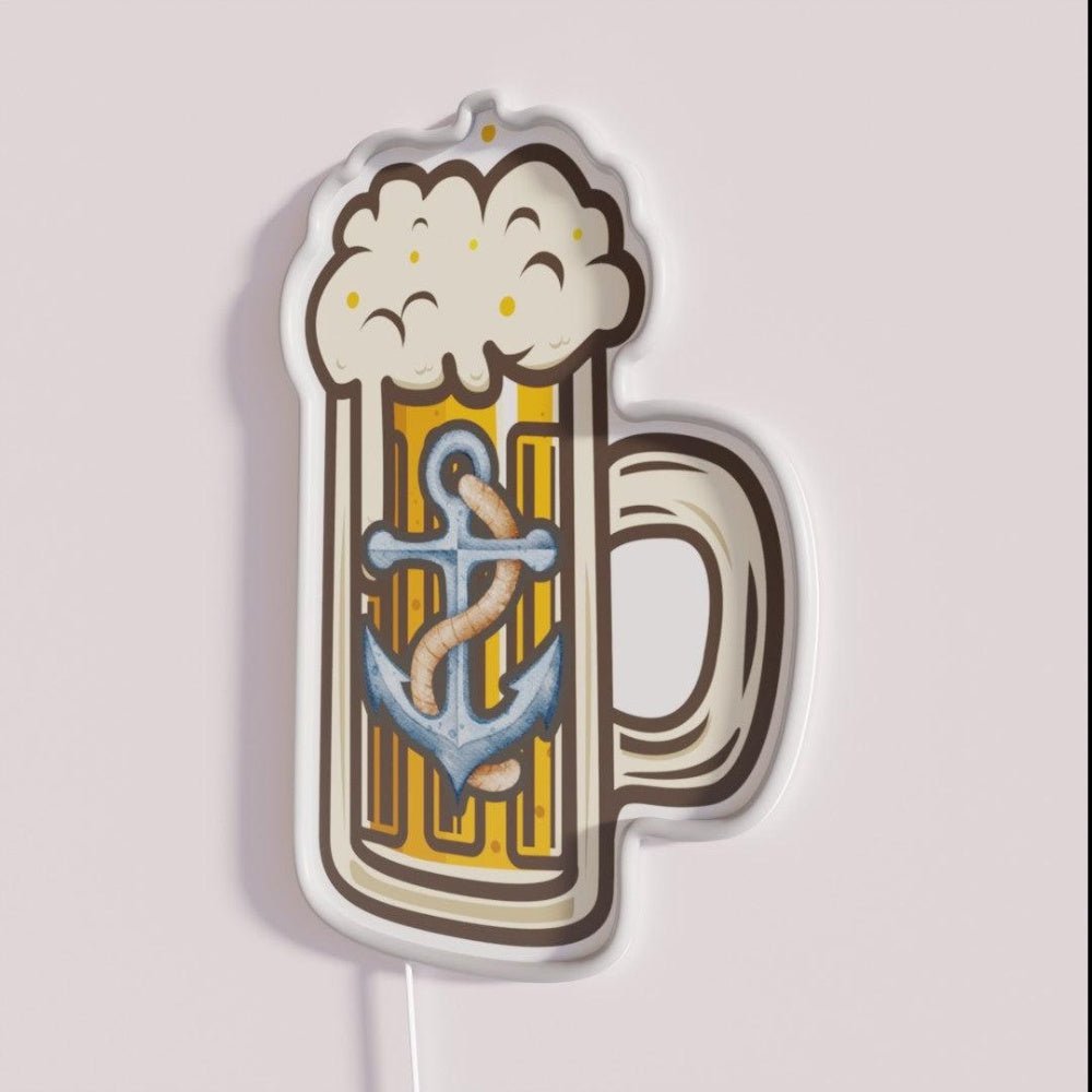 Anchor Steam Beer Pint Rgb Led Neon Sign Bar Wall Art - Shineneon