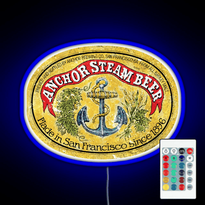 Anchor Steam Beer Rgb Led Neon Sign Pop Wall Art