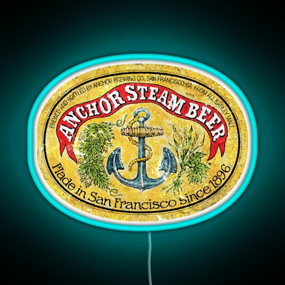 Anchor Steam Beer Rgb Led Neon Sign Pop Wall Art - Shineneon