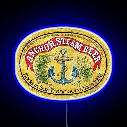 Anchor Steam Beer Rgb Led Neon Sign Pop Wall Art - Shineneon