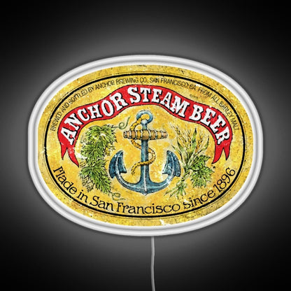 Anchor Steam Beer Rgb Led Neon Sign Pop Wall Art - Shineneon