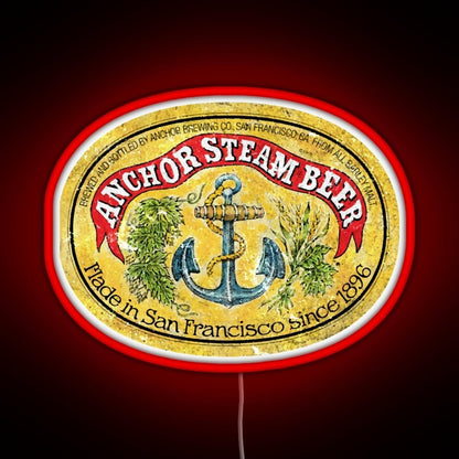 Anchor Steam Beer Rgb Led Neon Sign Pop Wall Art - Shineneon
