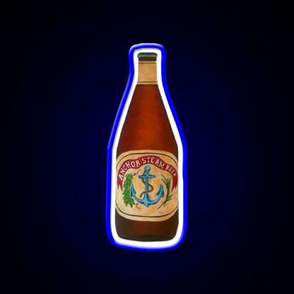 Anchor Steam Bottle Illustration Beer Bar Decor Led Neon Sign Rgb Color - LED neon sign view 5