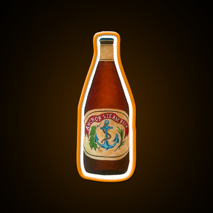 Anchor Steam Bottle Illustration Beer Bar Decor Led Neon Sign Rgb Color - LED neon sign view 6