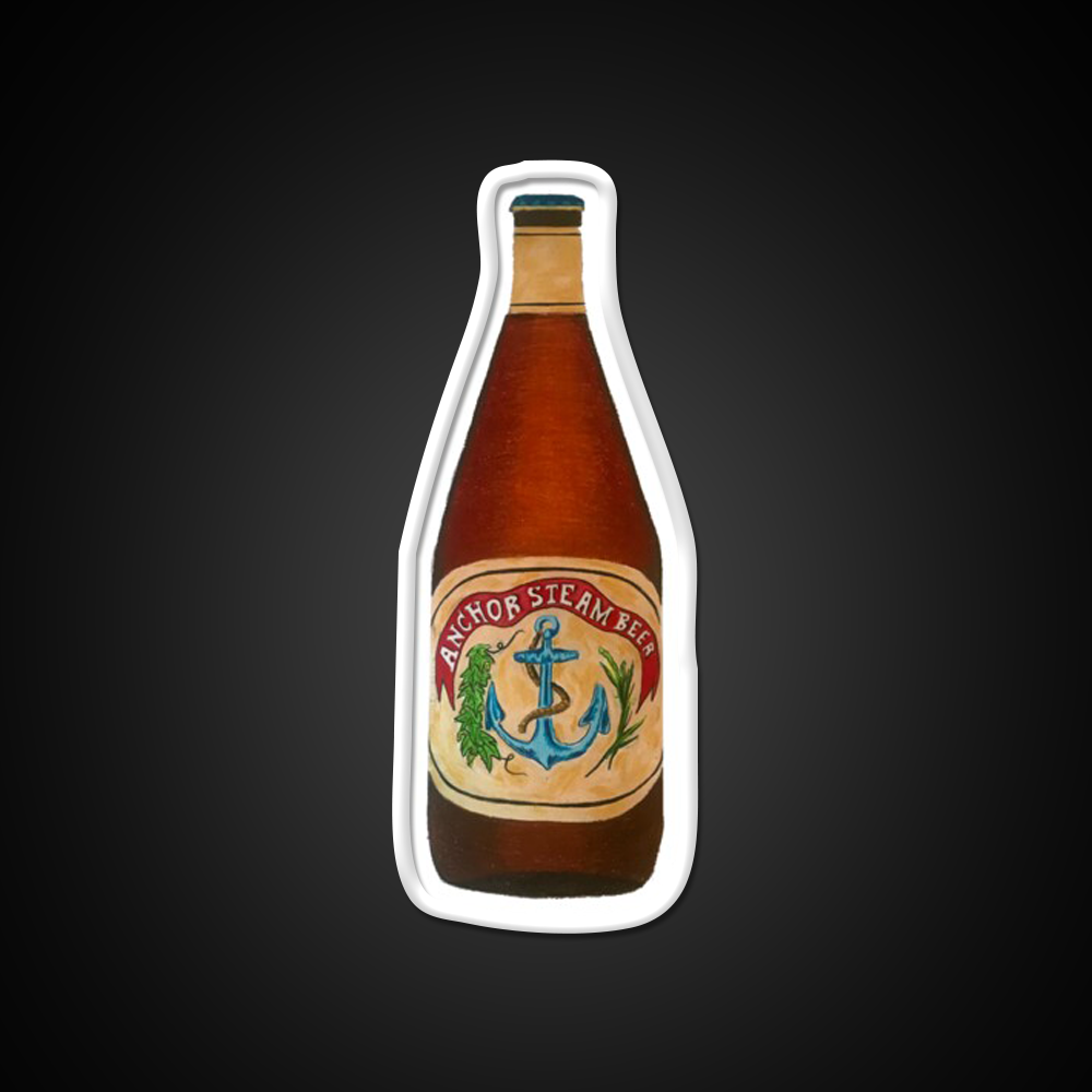 Anchor Steam Bottle Illustration Beer Bar Decor Led Neon Sign Rgb Color - LED neon sign view 11