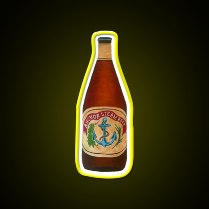 Anchor Steam Bottle Illustration Beer Bar Decor Led Neon Sign Rgb Color - LED neon sign view 7