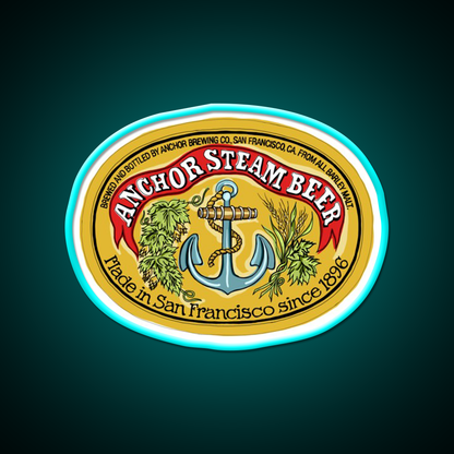 Anchor Steam Pop Beer Bar Decor Led Neon Sign Rgb Color - Size and dimension reference