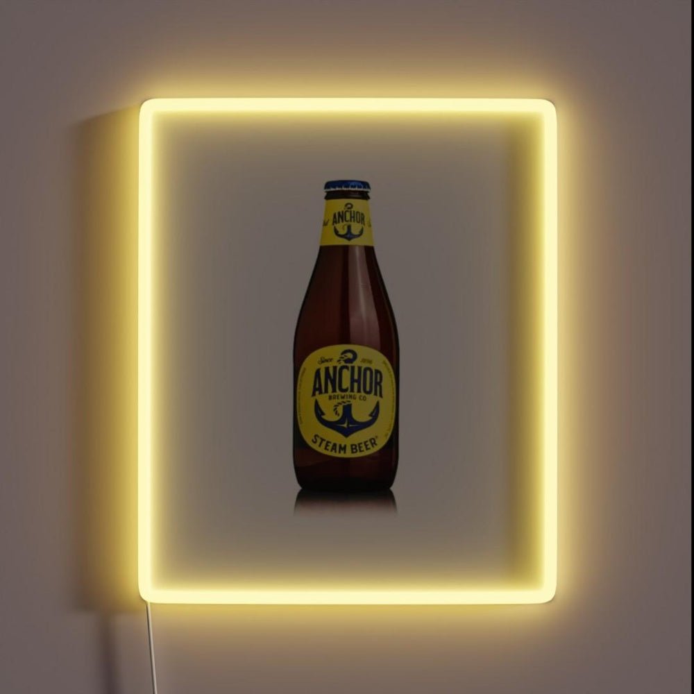Anchor Steam Rgb Led Neon Sign Beer Wall Art - Shineneon