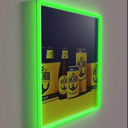 Anchor Steam Wine Rgb Led Neon Sign - Shineneon