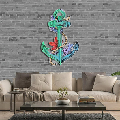 Anchors Up Led Neon Acrylic Artwork | Shineneon