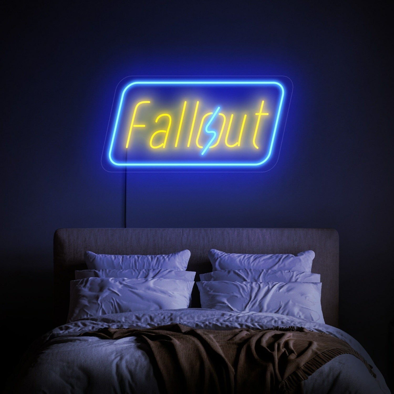 And Bar With Fallout Led Neon Sign Wall Art - Shineneon