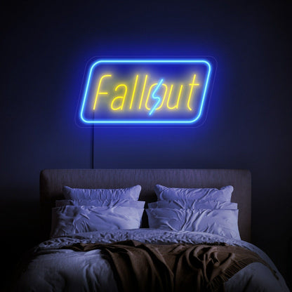 And Bar With Fallout Led Neon Sign Wall Art - Shineneon