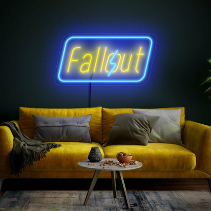 And Bar With Fallout Led Neon Sign Wall Art - Shineneon
