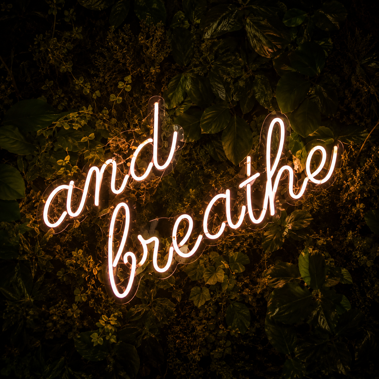 And Breathe LED Neon Sign - 02 High-Converting Product Image