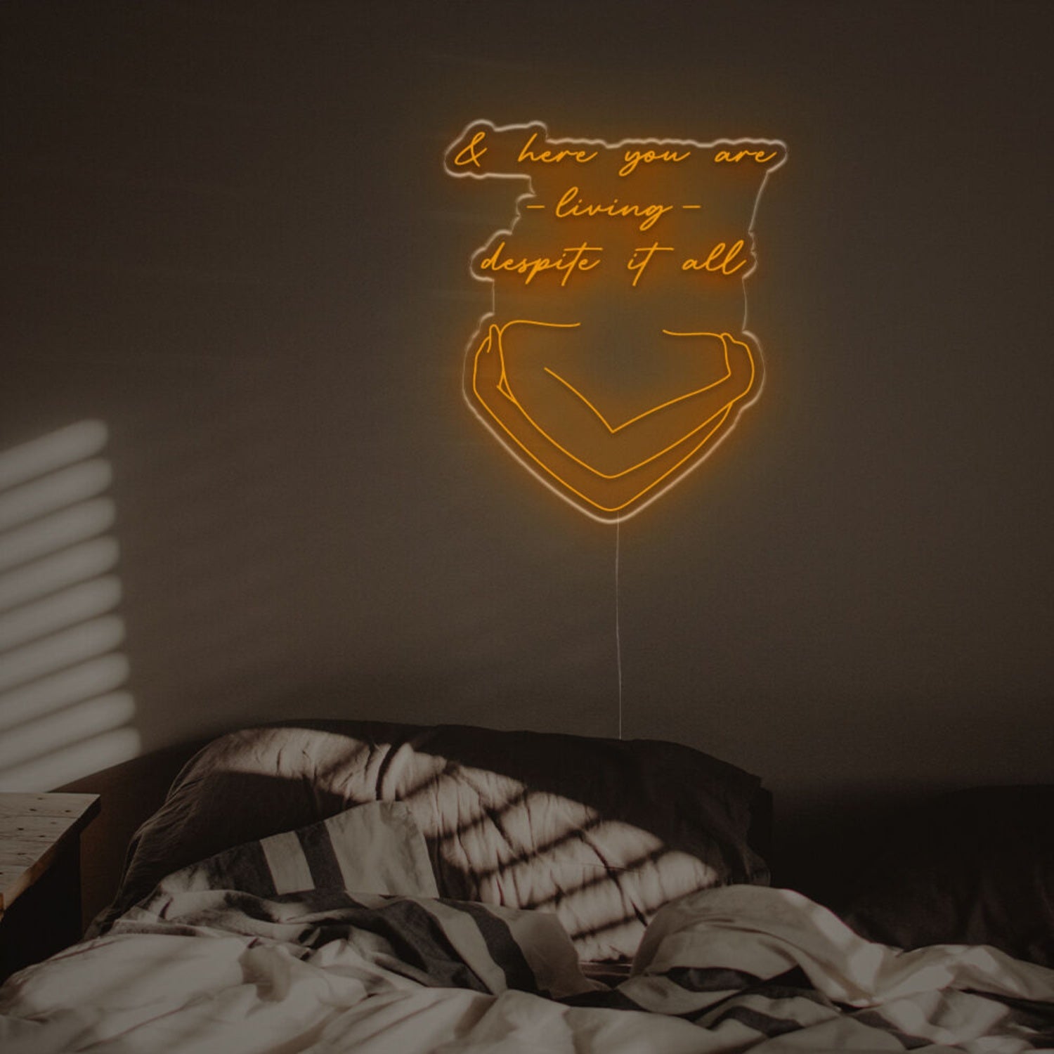 And Here You Are Loving Despite It All Led Neon Sign | Shineneon