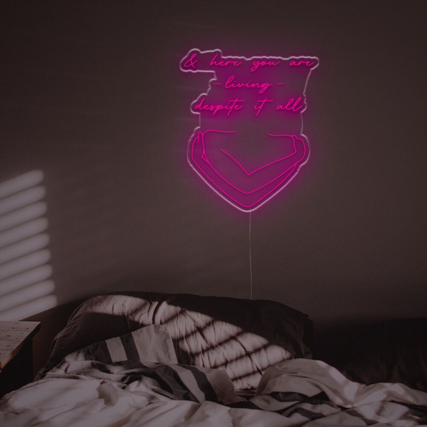 And Here You Are Loving Despite It All Led Neon Sign | Shineneon