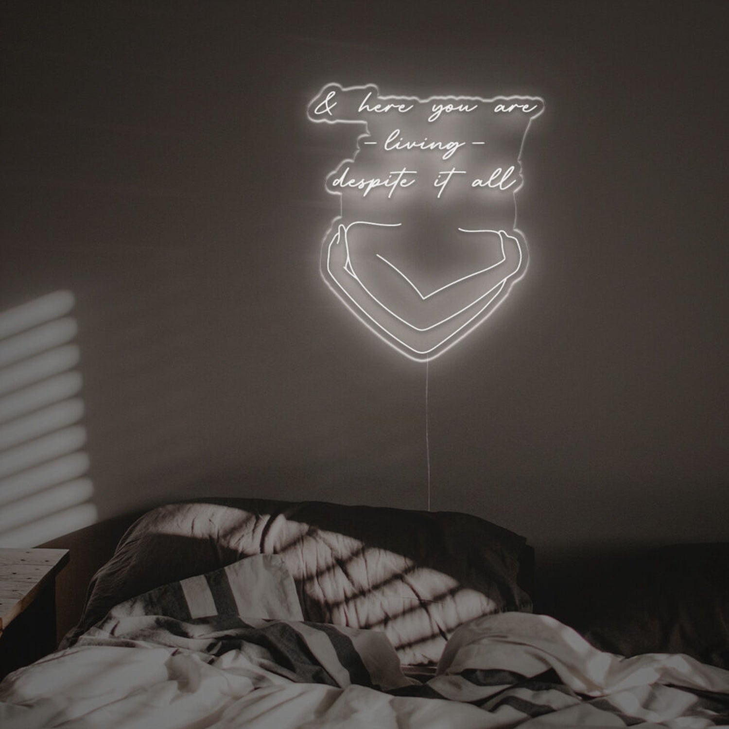 And Here You Are Loving Despite It All Led Neon Sign | Shineneon