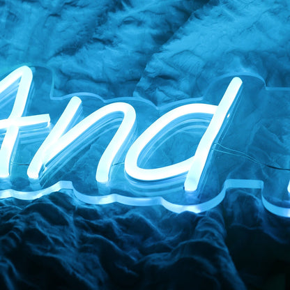 And It Begins Blue Led Neon Sign - Shineneon