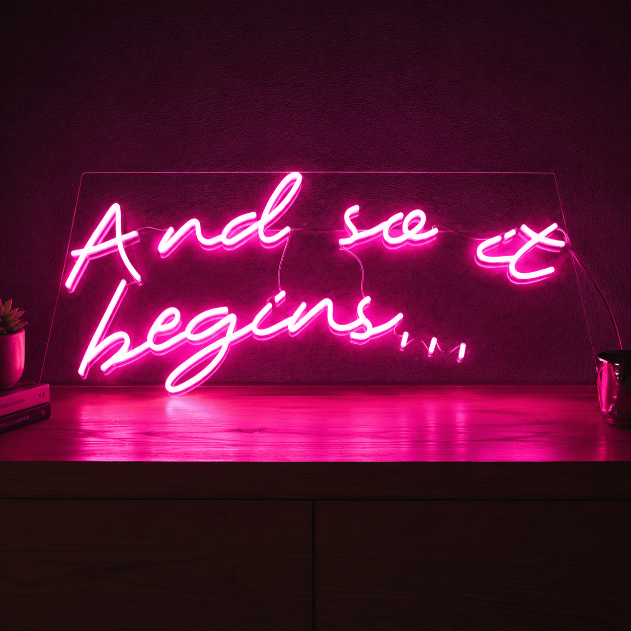 And So It Begins LED Neon Sign Wall Neon Sign - Shineneon