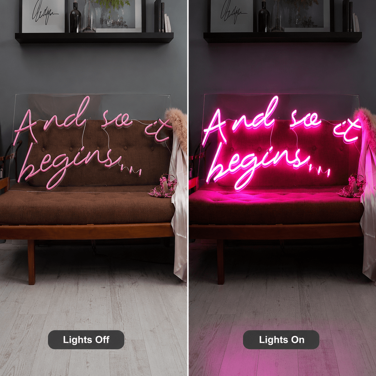And So It Begins LED Neon Sign Wall Neon Sign - Shineneon