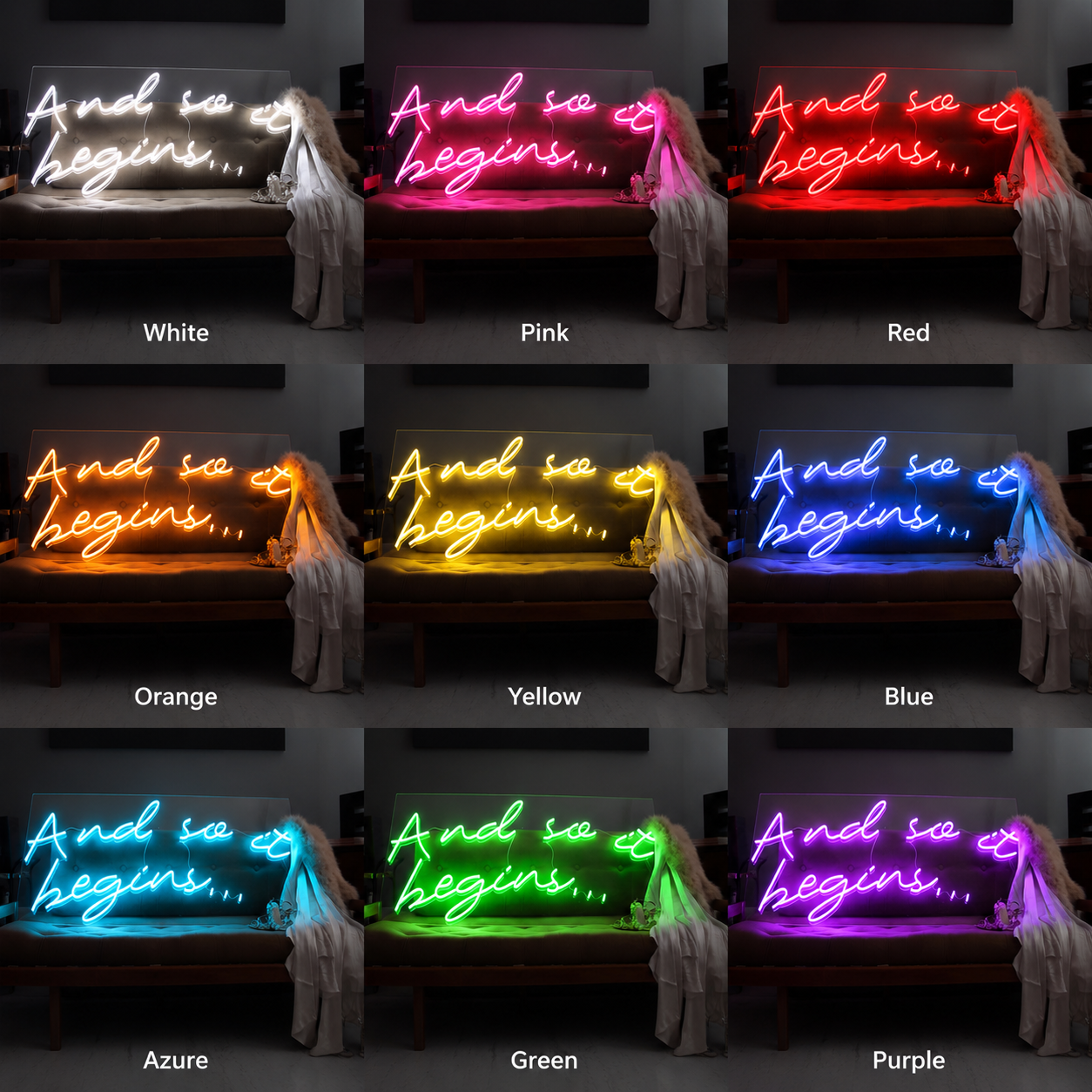 And So It Begins LED Neon Sign Wall Neon Sign - Shineneon