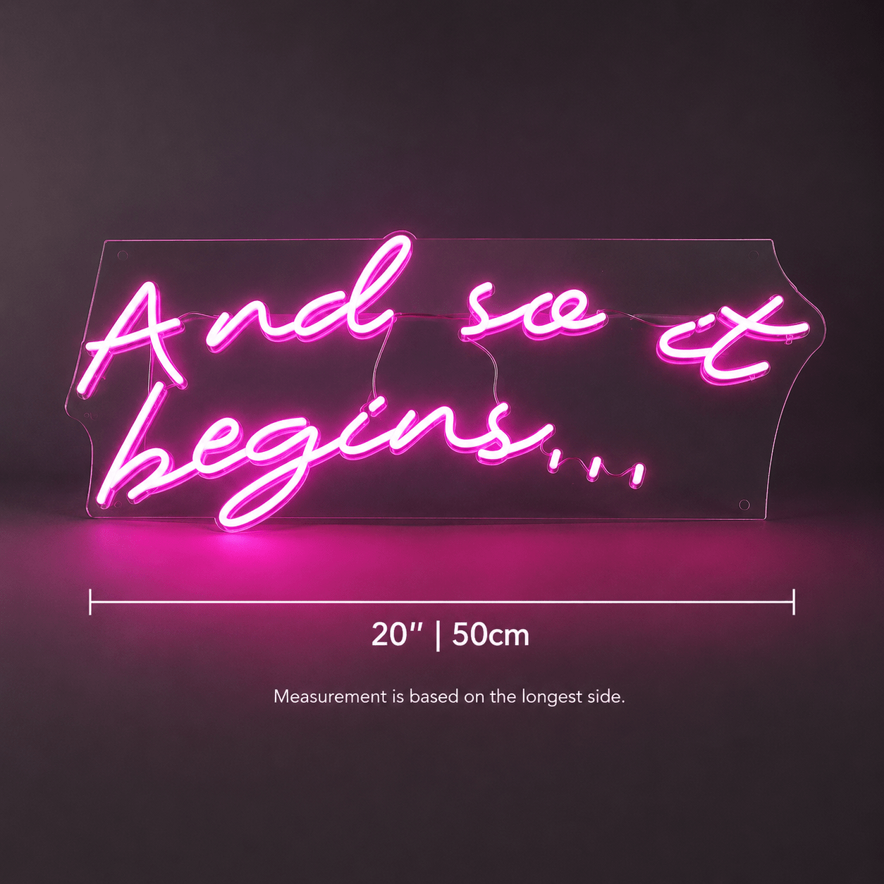And So It Begins LED Neon Sign Wall Neon Sign - Shineneon