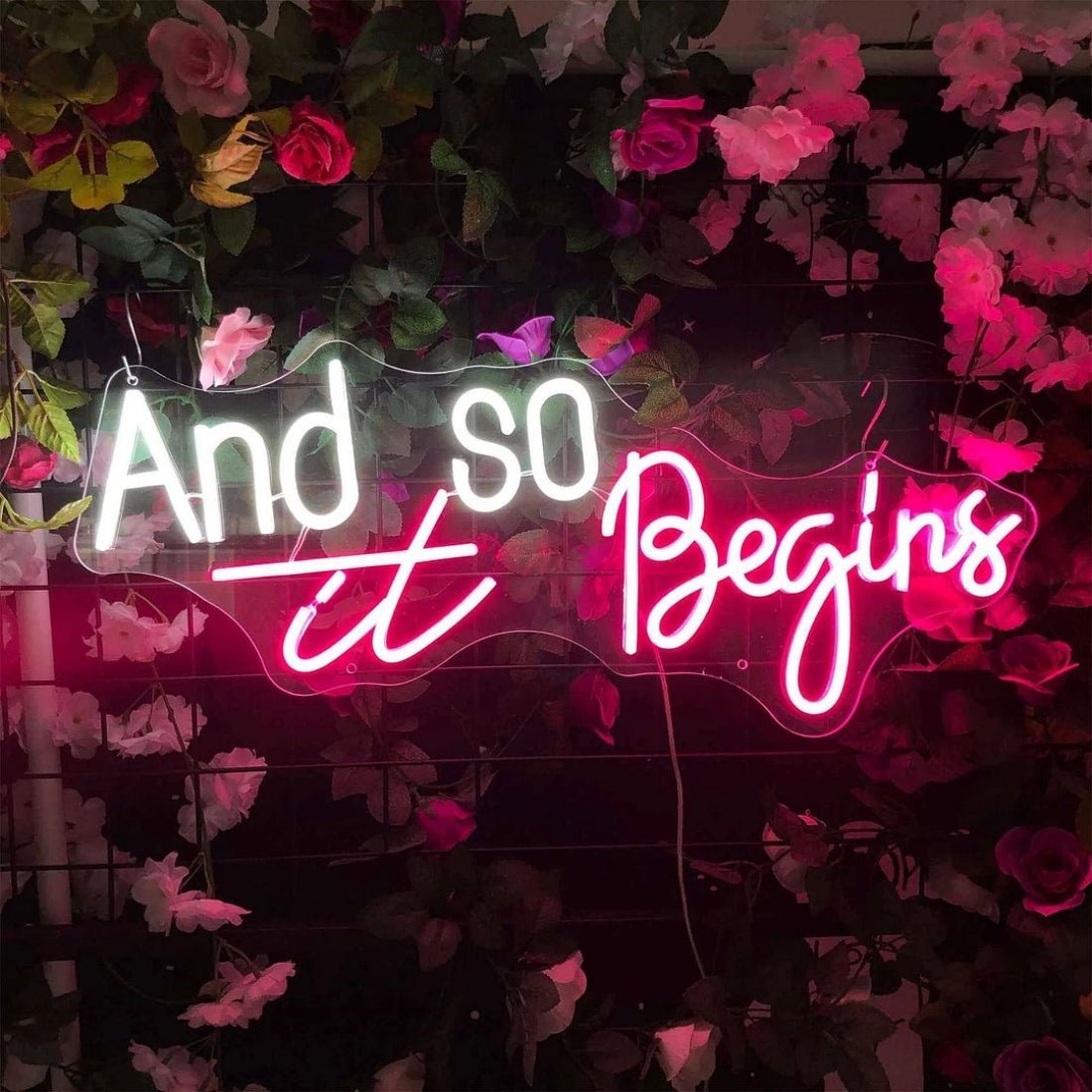 And So It Begins Led Sign Business Neon Signs - Shineneon