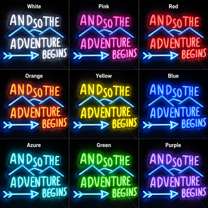 And So The Adventure Begins LED Neon Sign - Shineneon