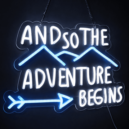 And So The Adventure Begins LED Neon Sign - Shineneon