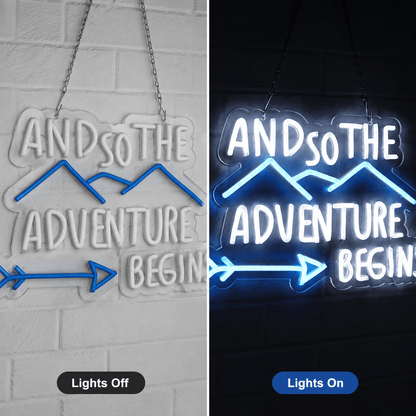 And So The Adventure Begins LED Neon Sign - Shineneon