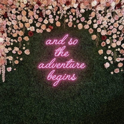 And So The Adventure Begins LED Neon Sign Wall Neon Sign - Shineneon