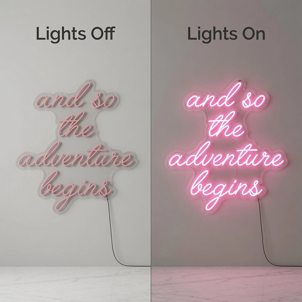 And So The Adventure Begins LED Neon Sign Wall Neon Sign - Shineneon