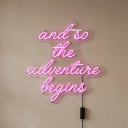 And So The Adventure Begins LED Neon Sign Wall Neon Sign - Shineneon
