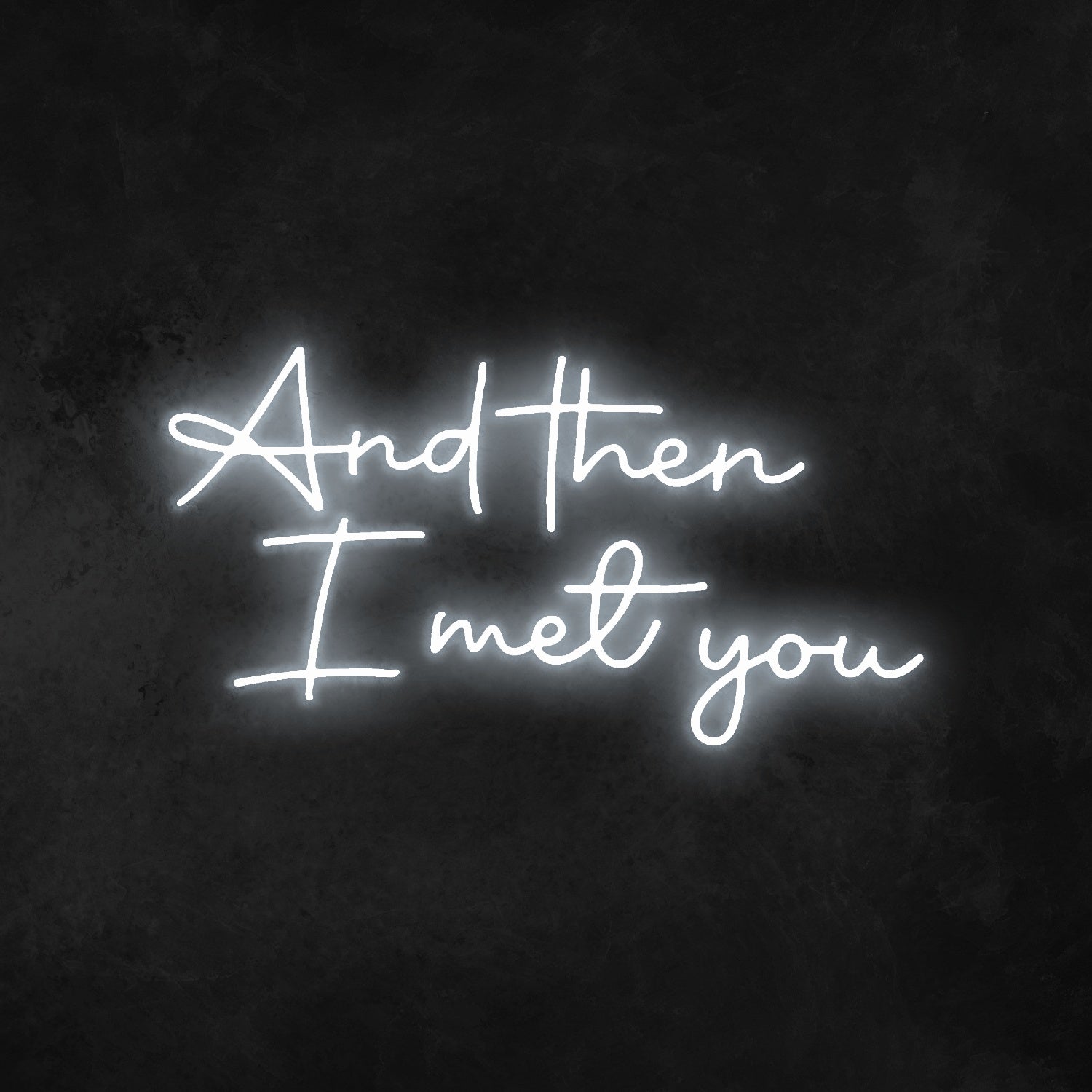And Then I Met You Neon Sign | Shineneon