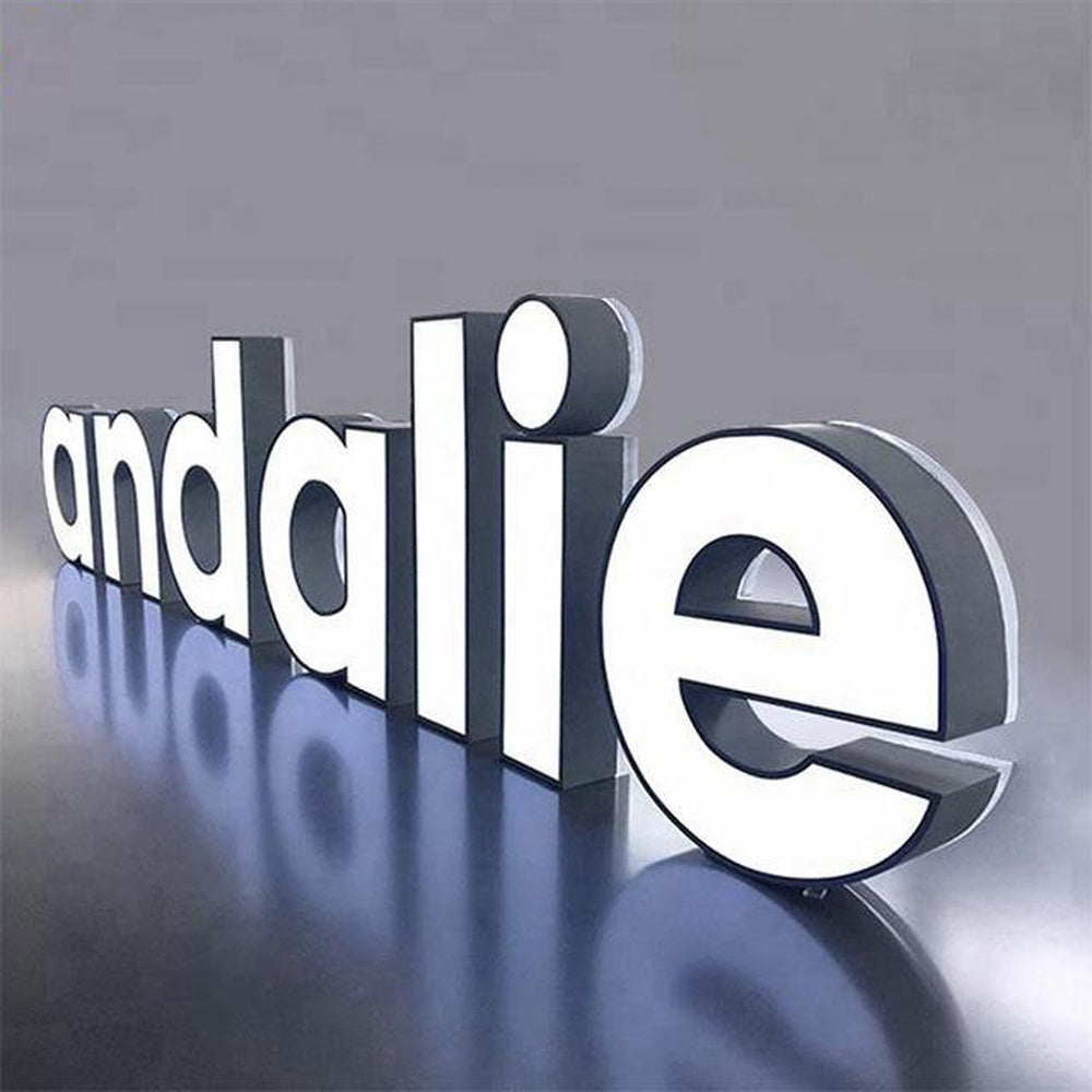 Andalie 3D Frontlit Letters Metal Led Sign