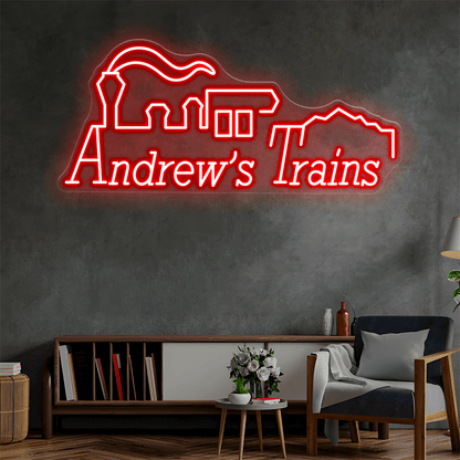 Andrew's Trains Custom Neon Sign - Shineneon